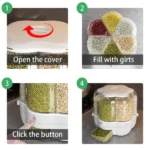 Denx Grain Storage Bucket – 9kg Airtight Food Container - Image 3