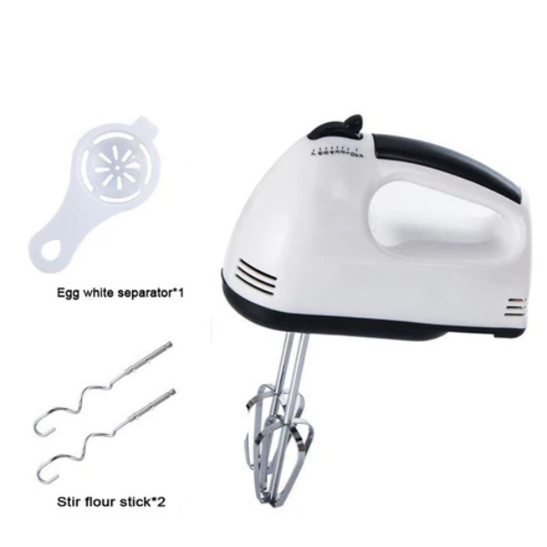 Super Hand Mixer (3) Super Hand Mixer | 7 Speed Settings | Stainless Steel Attachments - Image 2