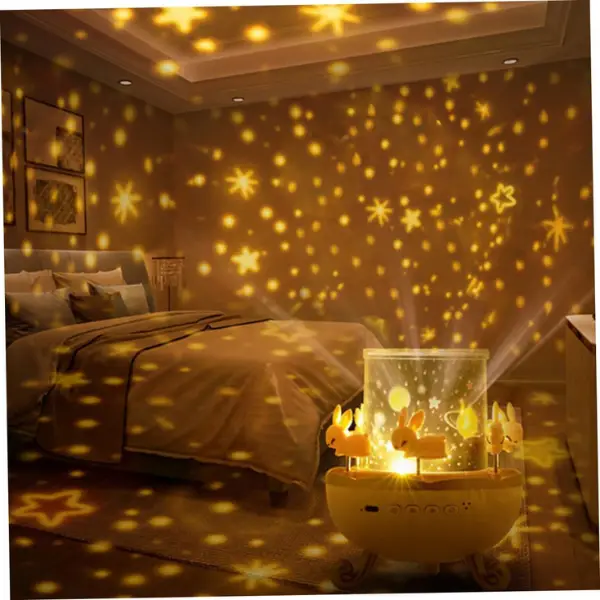 Bunny Night Light – Rotating Star Projector for Kids (1) Bunny Night Light – Rotating Star Projector for Kids in KSA - Image 6