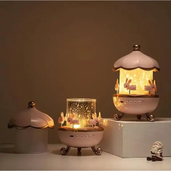 Bunny Night Light – Rotating Star Projector for Kids (6) Bunny Night Light – Rotating Star Projector for Kids in KSA - Image 2