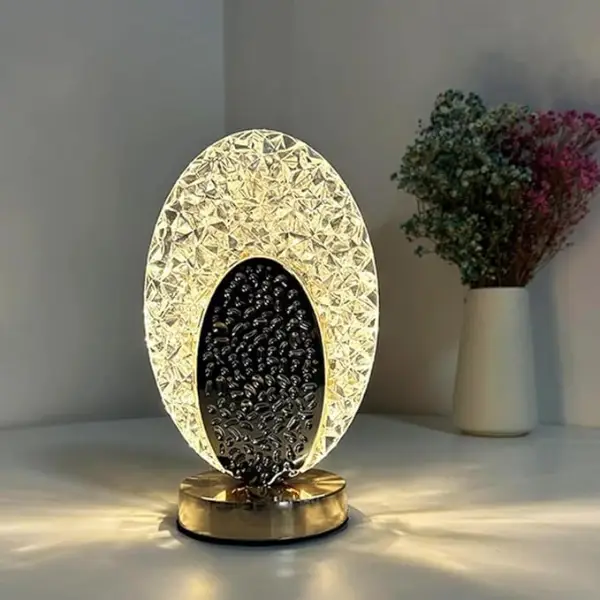 Crystal LED Table Lamp – Dimmable Ambient Light (2) Crystal LED Table Lamp – Dimmable Ambient Light in KSA - Image 2