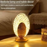 Crystal LED Table Lamp – Dimmable Ambient Light | Buy Online in Saudi Arabia