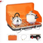 Portable Double Gas Burner | Outdoor Cooking Stove in KSA - Image 2