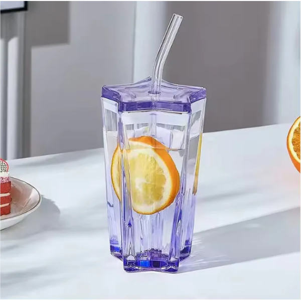 Glass Tumbler Mug with Lid (4) Glass Tumbler Mug with Lid – for Hot & Cold Drinks in KSA - Image 3
