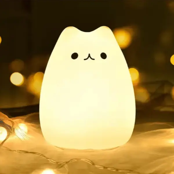 Squishy Cat Night Light – Soft Silicone, Color-Changing LED Lamp Squishy Cat Night Light – Soft Silicone, Color-Changing LED Lamp. Shop Online in saudia arabia