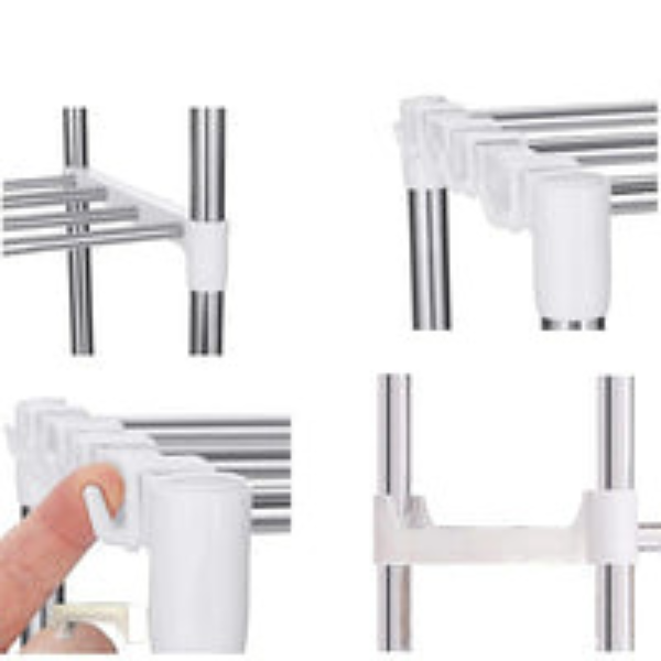 Stainless Steel Kitchen Storage (3) Stainless Steel Kitchen Storage Rack – Organizer Shelf in Saudi Arabia - Image 2